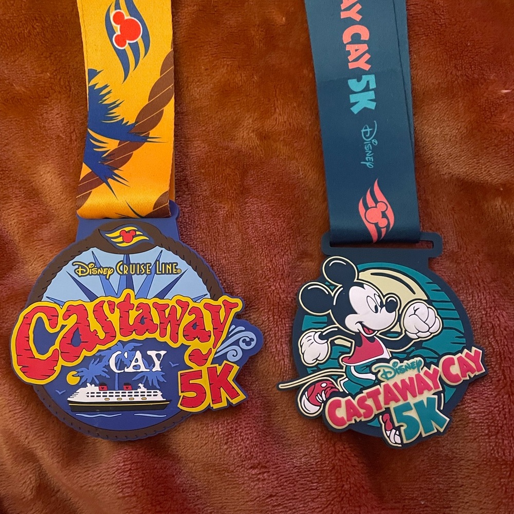 Run Disney Castaway Cay 5k Medal Disney Cruise Lines Mickey Mouse 2016 2023